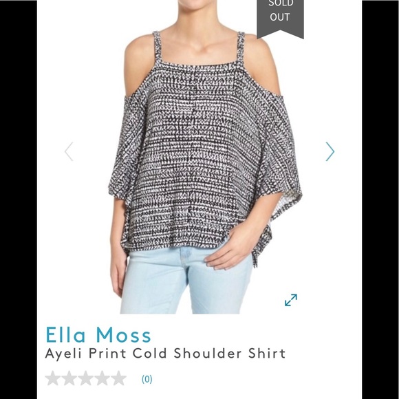 Ella Moss cold shoulder top size XS. NWT 🎉HP🎉 - Picture 2 of 8
